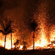 Lava flows at Leilani Estates in Pahoa, Hawaii.